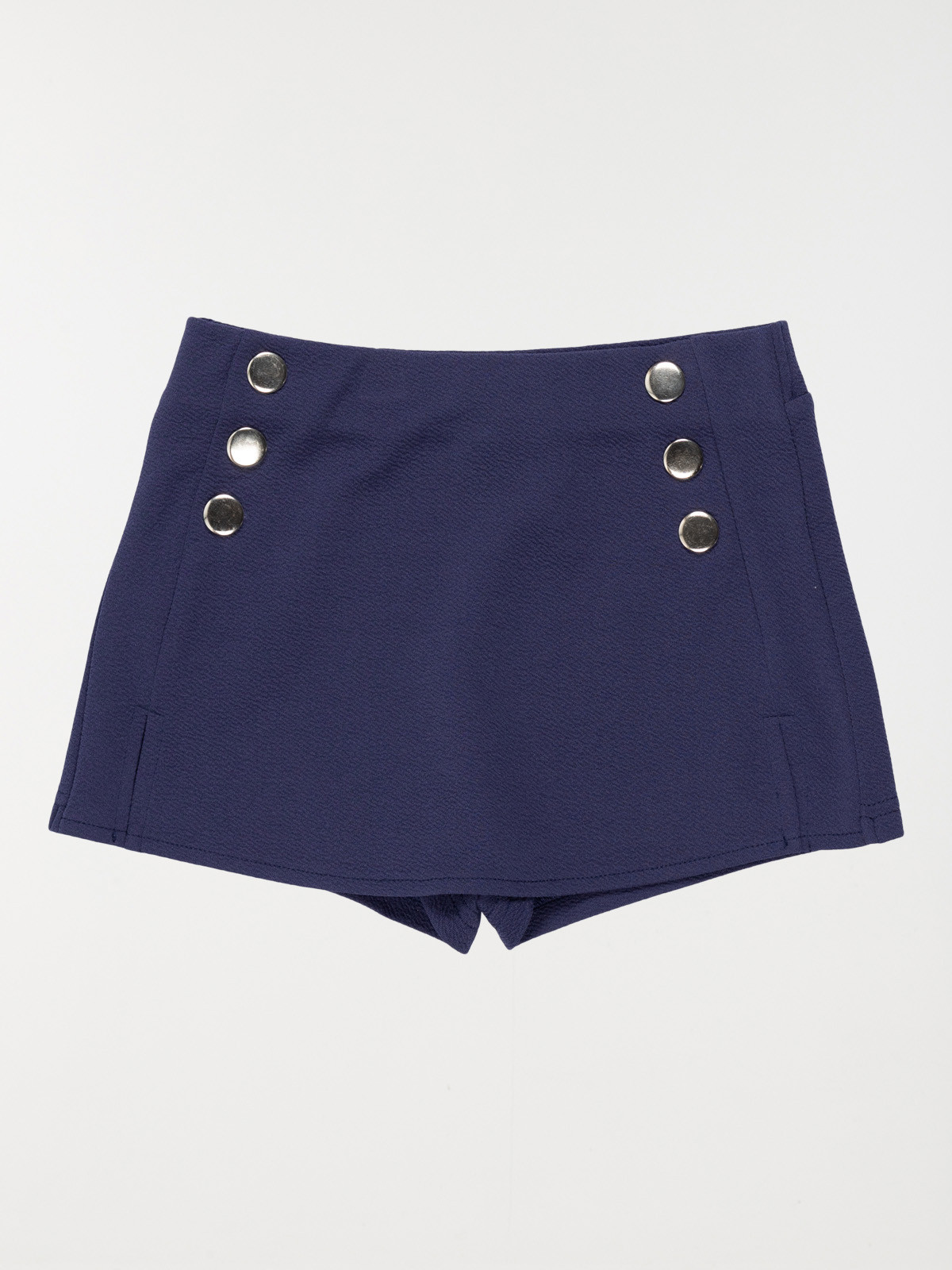 Jupe-short bleu officier fille (3-12A) Jupe-short bleu officier fille (3-12A)