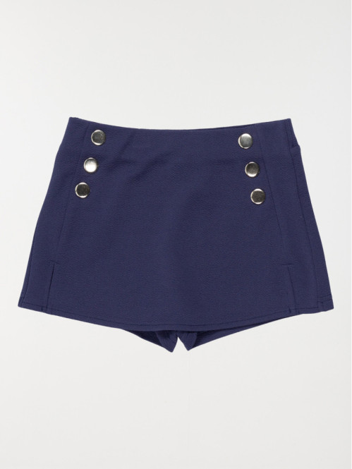 Jupe-short bleu officier...
