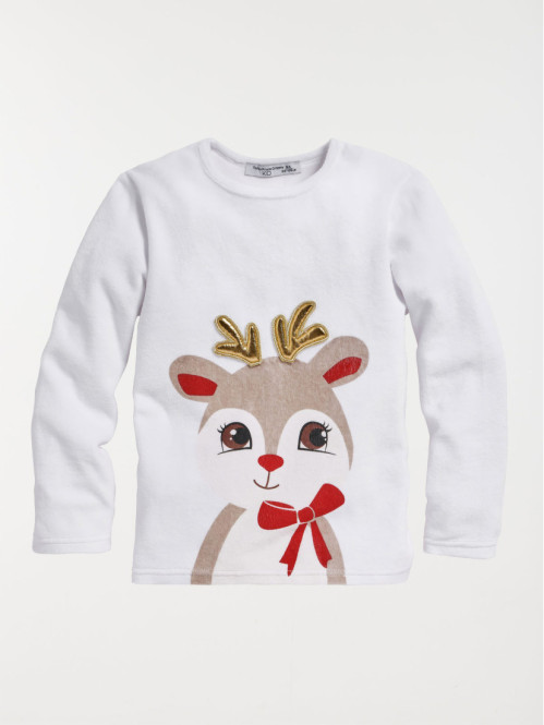 Pyjama de Noël renne fille...