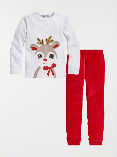 Pyjama de Noël renne fille...
