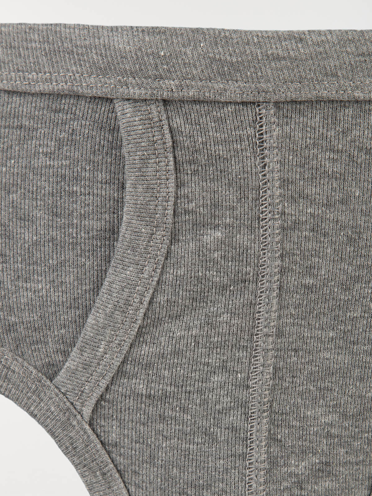 Slip ouvert gris homme