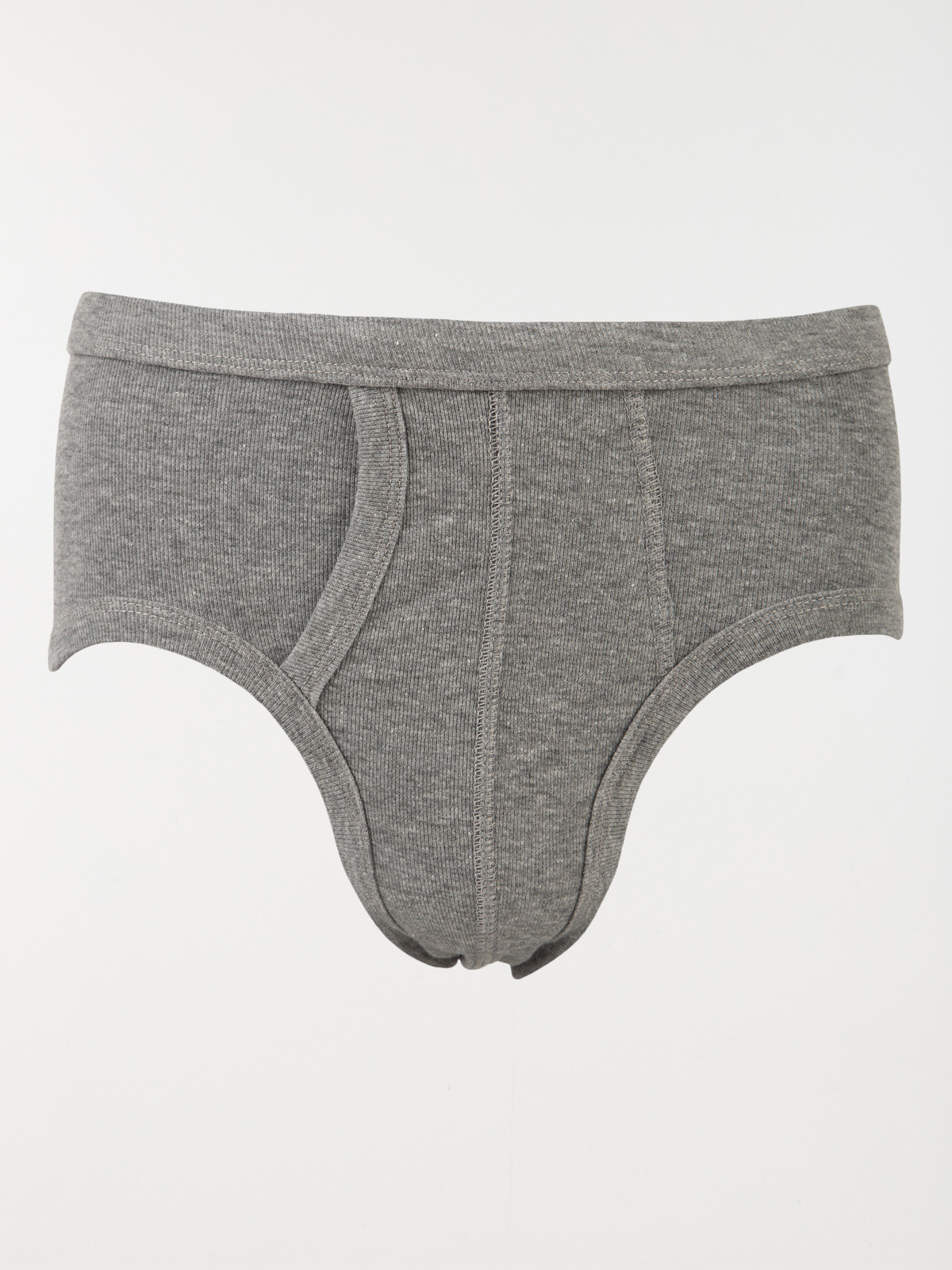 Slip ouvert gris homme