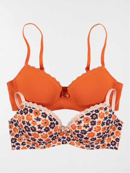 Lot 2 soutien-gorges femme...