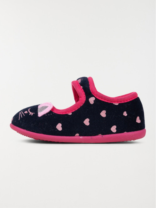 Chaussons ballerines chat fille (24-30)