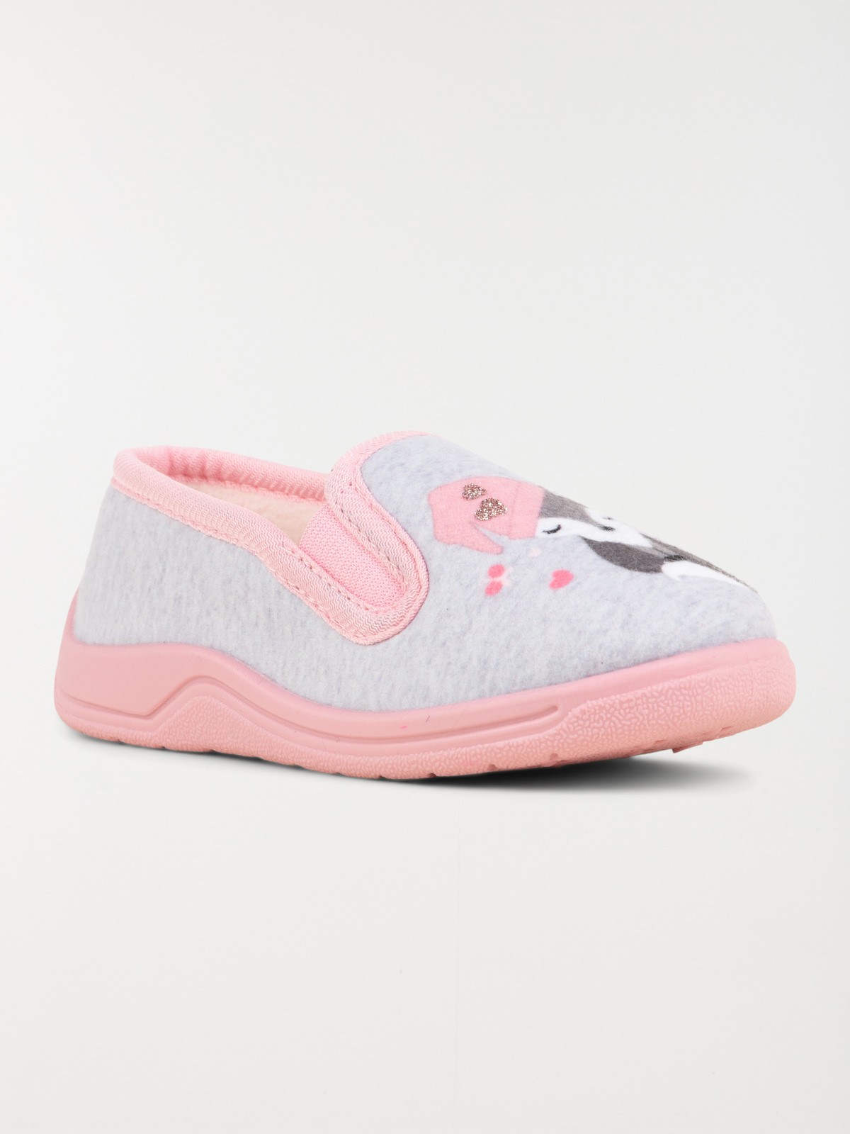Chaussons renard gris fille (25-30)
