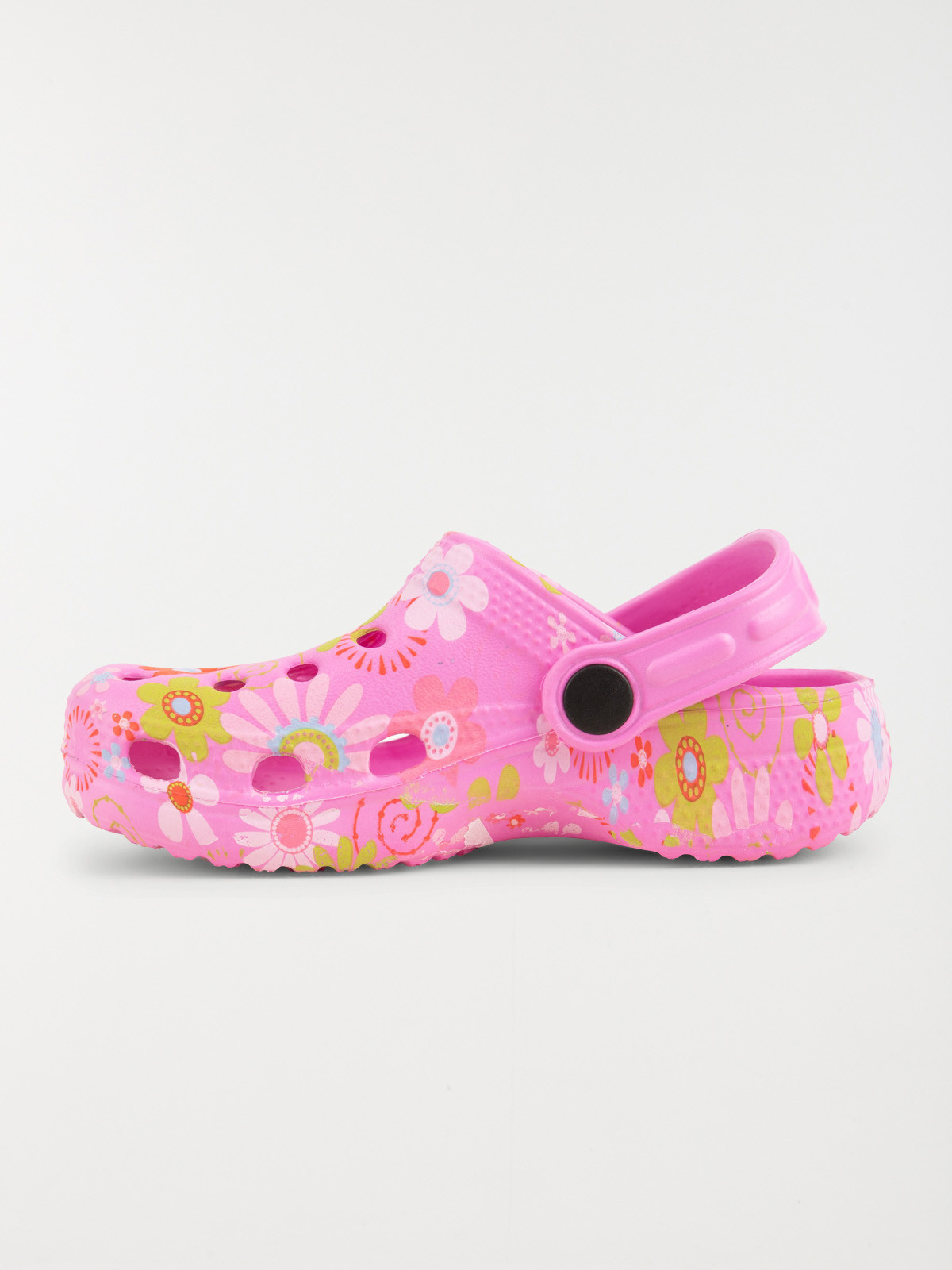 Sabot plastique fleuri fille (31-35)