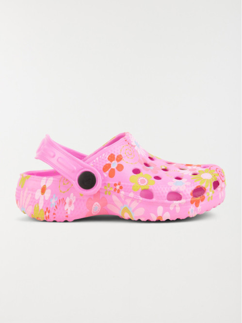 Sabot plastique fleuri...