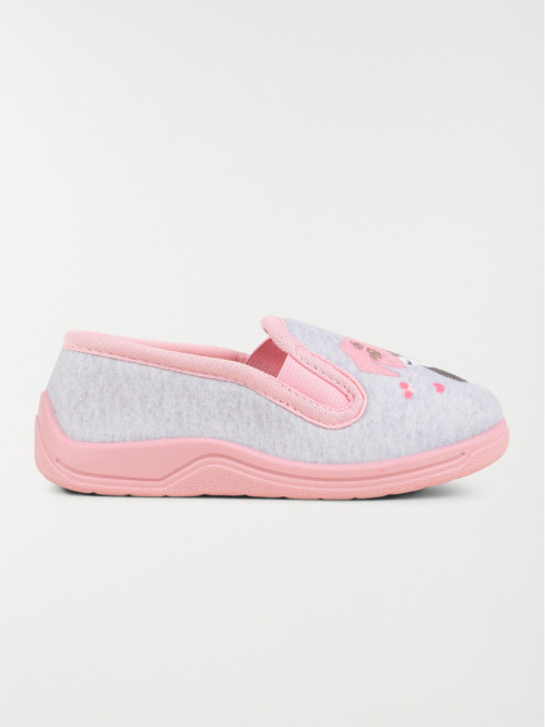 Chaussons renard gris fille...