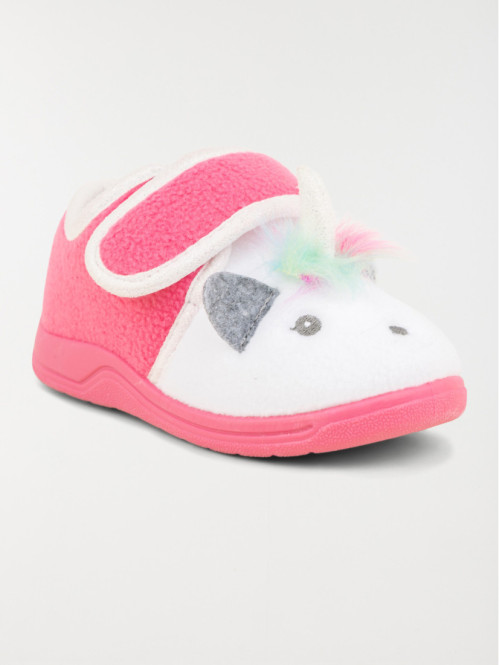Chausson licorne blanc fille (24-30)