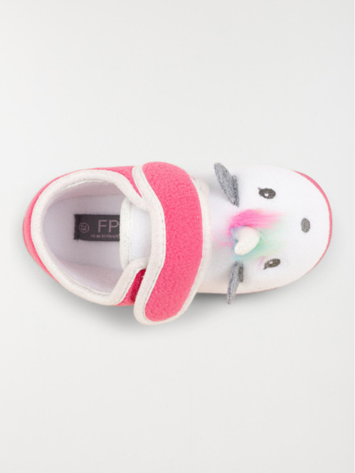 Chausson licorne blanc fille (24-30)