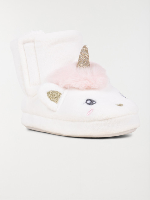 Chaussons bottes licorne fille (24-30) Chaussons bottes licorne fille (24-30)