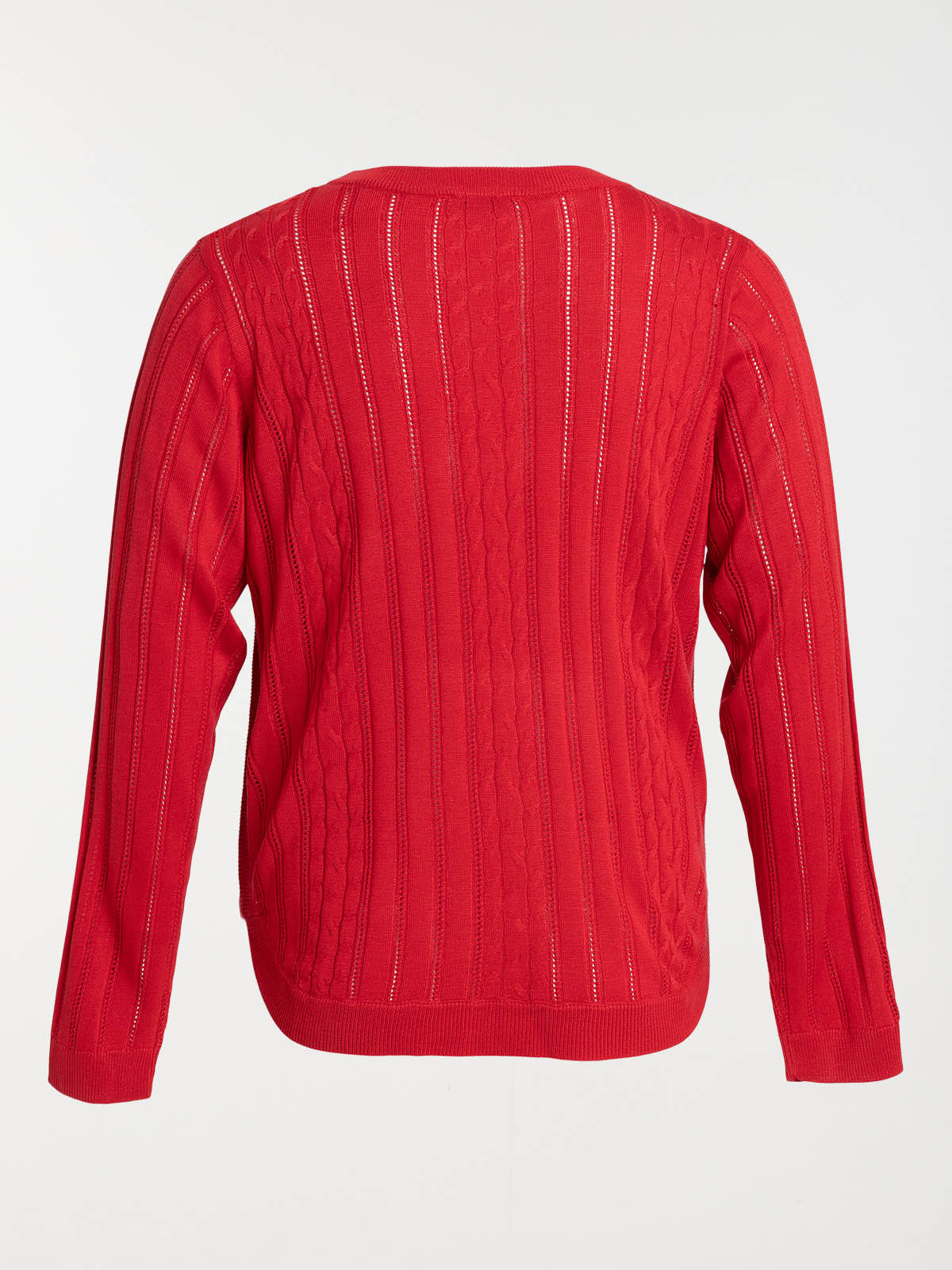 Pull rouge scarlet grande taille femme