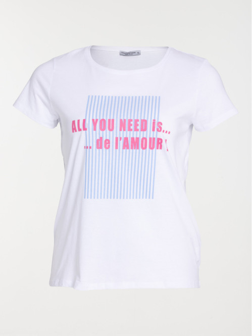 T-shirt grande taille femme...