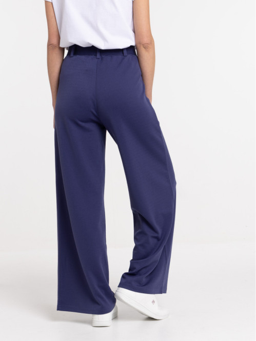 Pantalon ceinture bleu...
