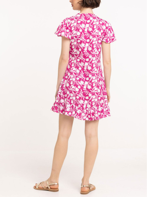Robe portefeuille fleurie...