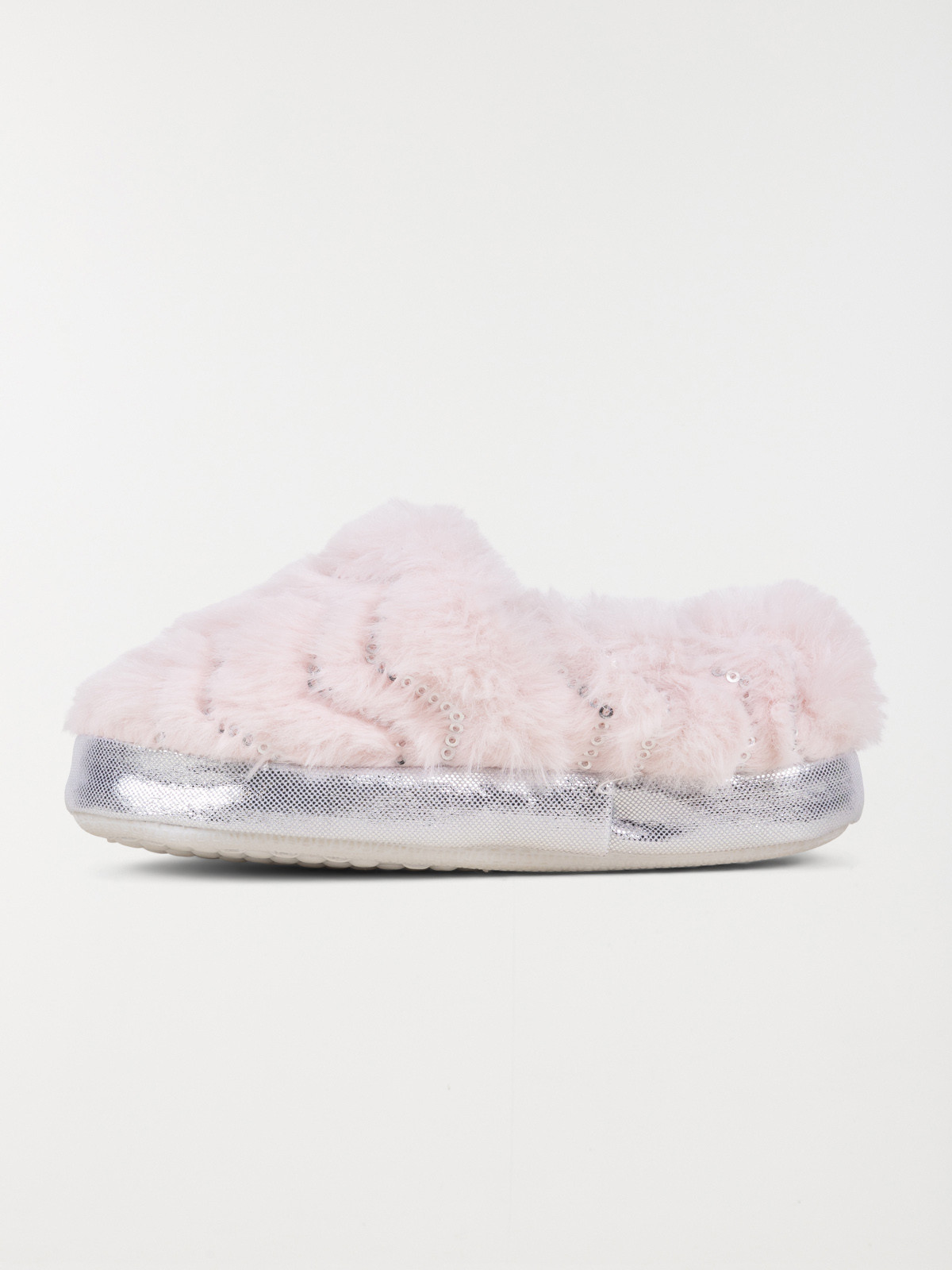 Chaussons à sequins rose fille (24-30)
