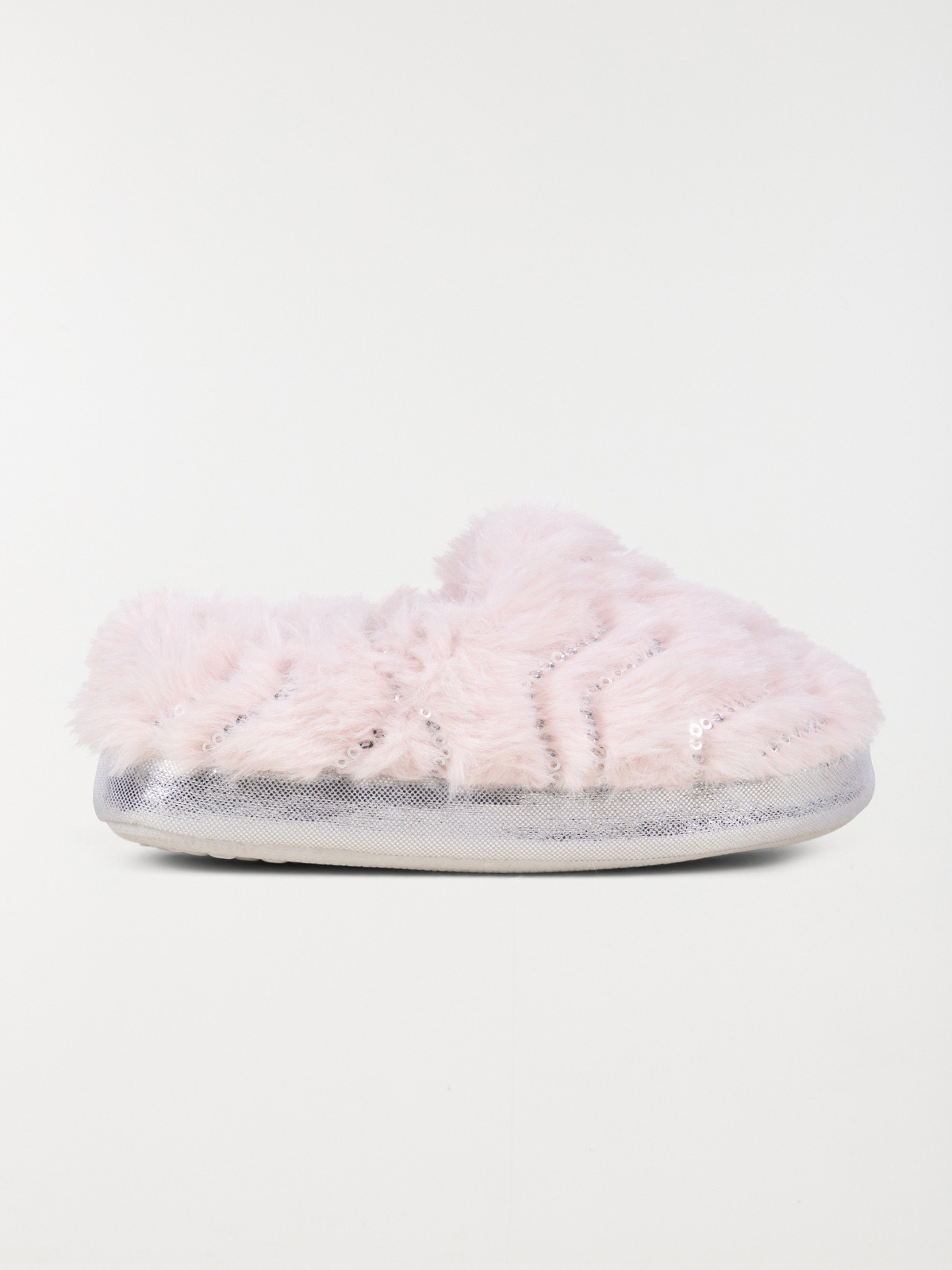 Chaussons à sequins rose fille (24-30)