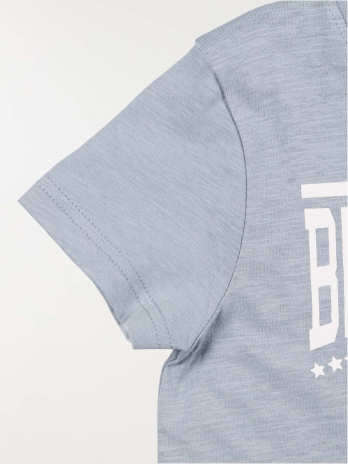 T-shirt garçon message bleu...