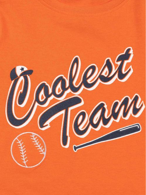 T-shirt baseball orange...