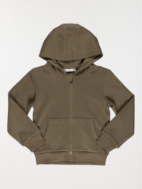 Sweat capuche zippé garçon...