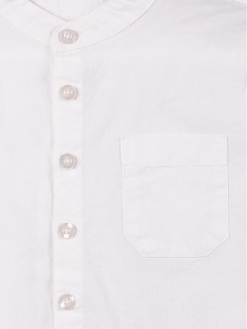 Chemise col mao blanche...