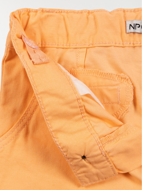 Bermuda chino corail garçon...