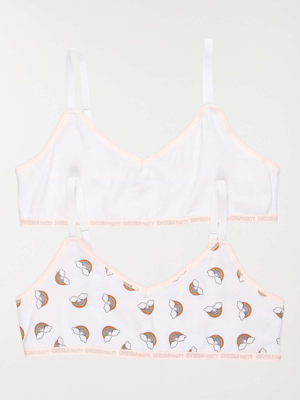 Lot de 2 brassières réglables fille Lot de 2 brassières réglables fille
