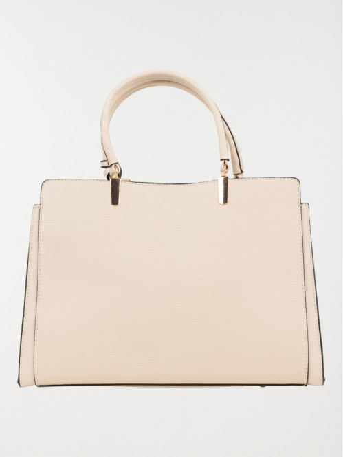 Sac à main texturé anses femme