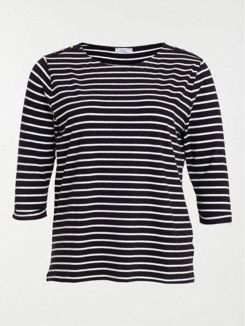 T-shirt rayé grande taille...