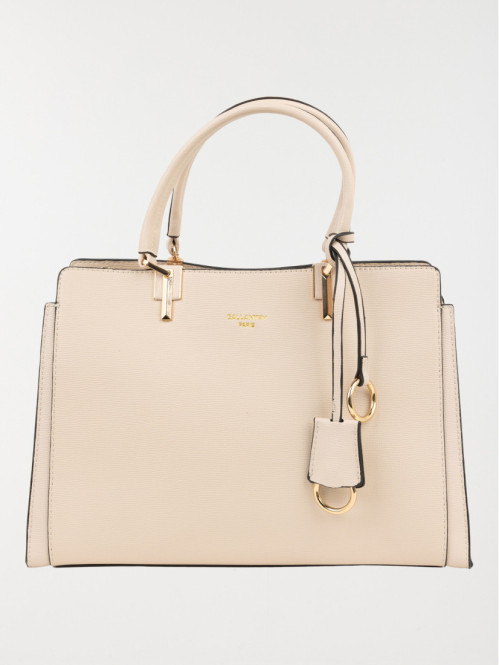 Sac à main texturé anses femme