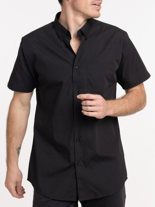 Chemise noire manches...