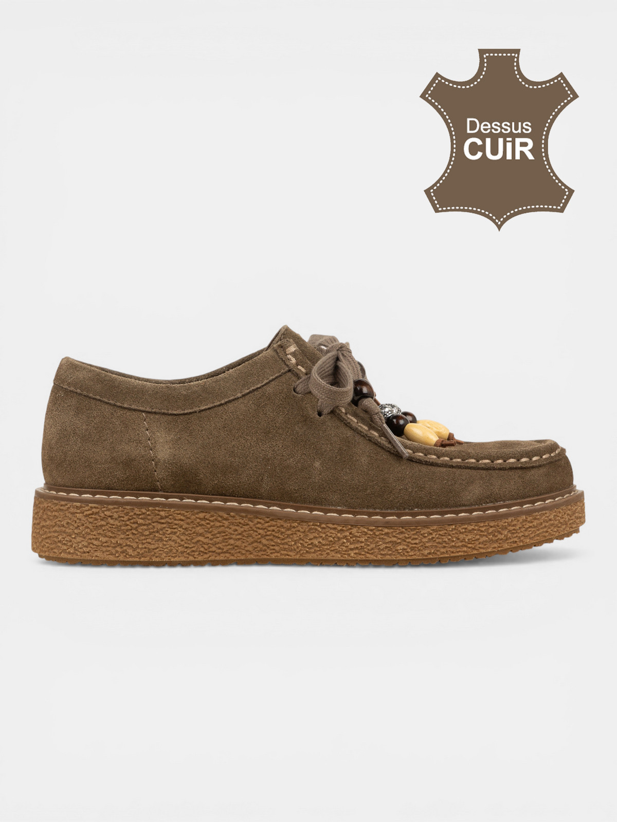 Derby perles sur lacets femme (36-41)