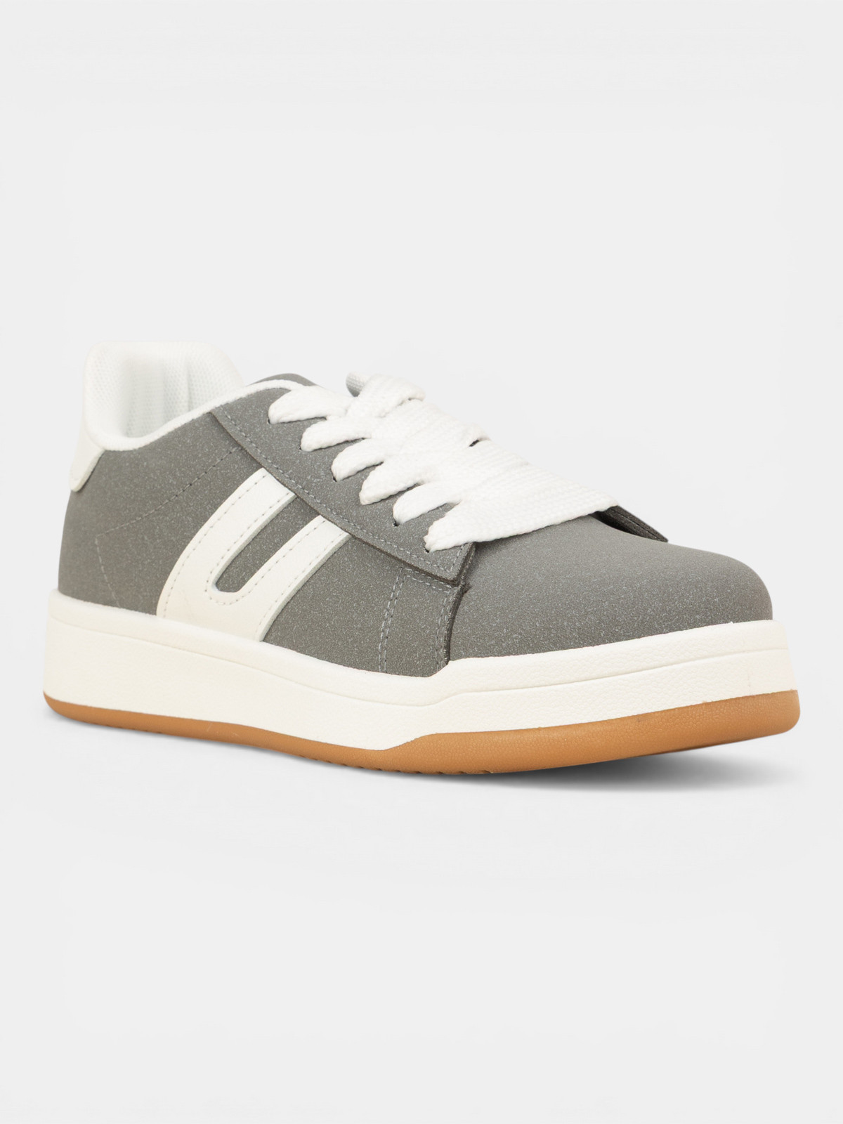 Basket grise bande blanche femme (36-41) Basket grise bande blanche femme (36-41)