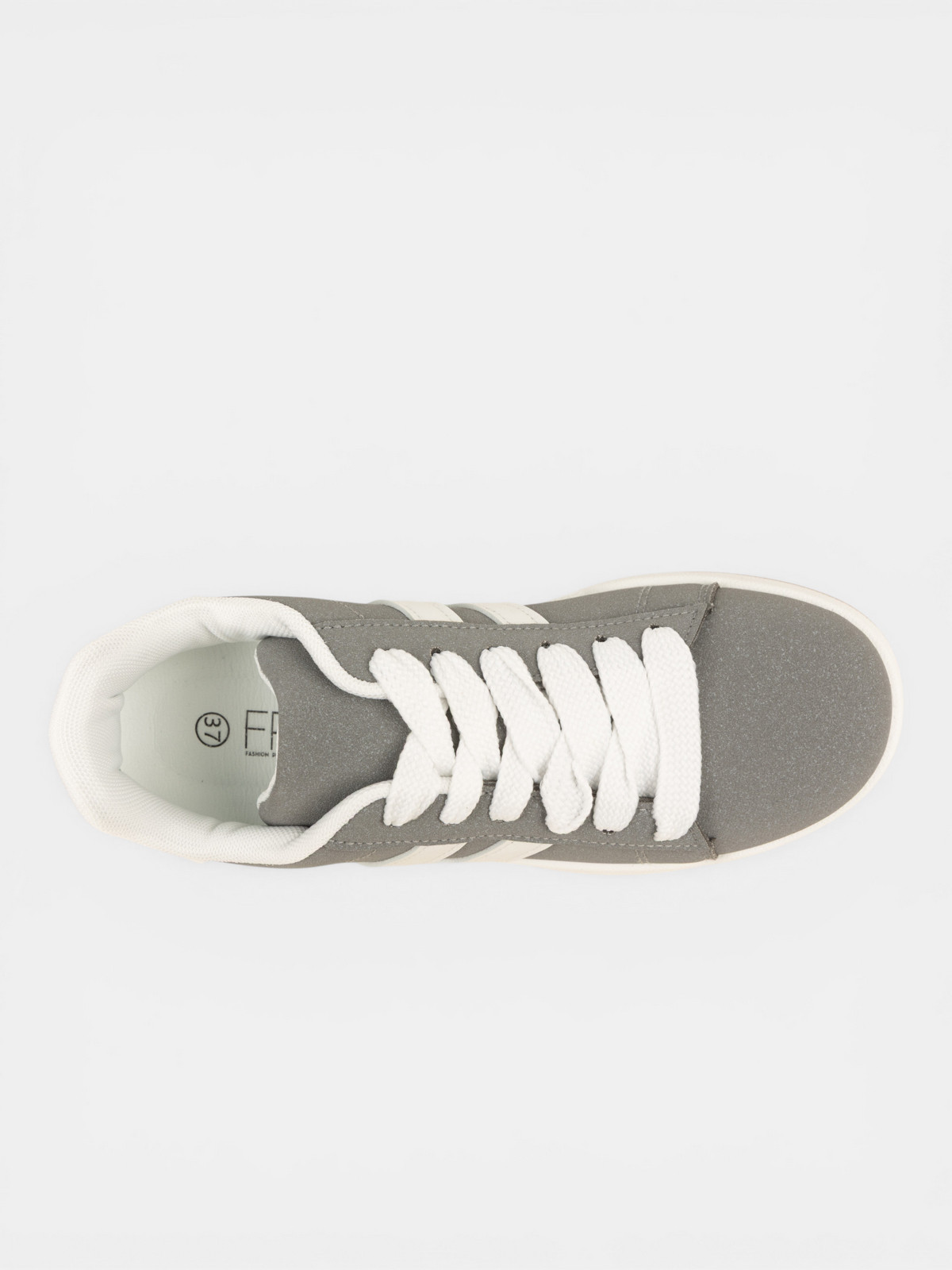 Basket grise bande blanche femme (36-41) Basket grise bande blanche femme (36-41)