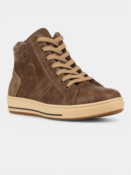 Baskets montantes marrons...
