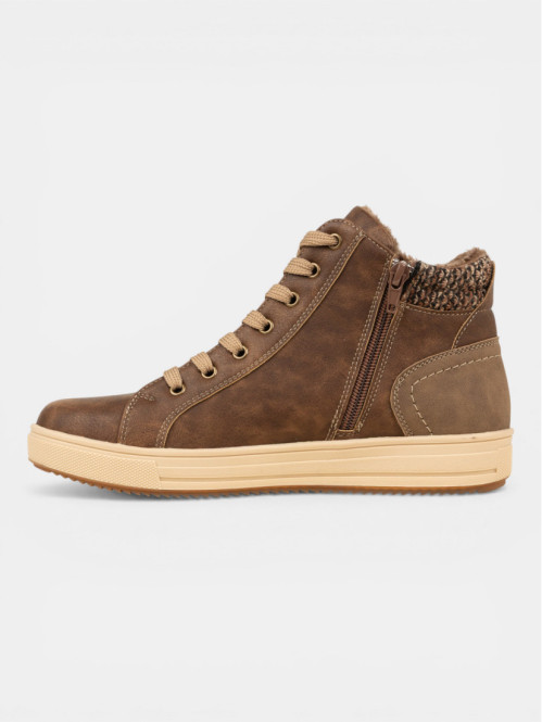 Baskets montantes marrons...