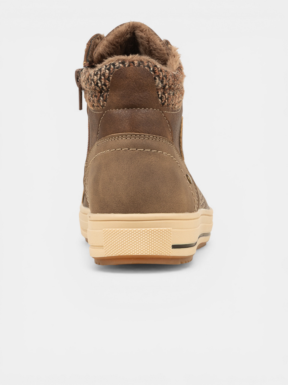 Baskets montantes marrons femme (36-41)