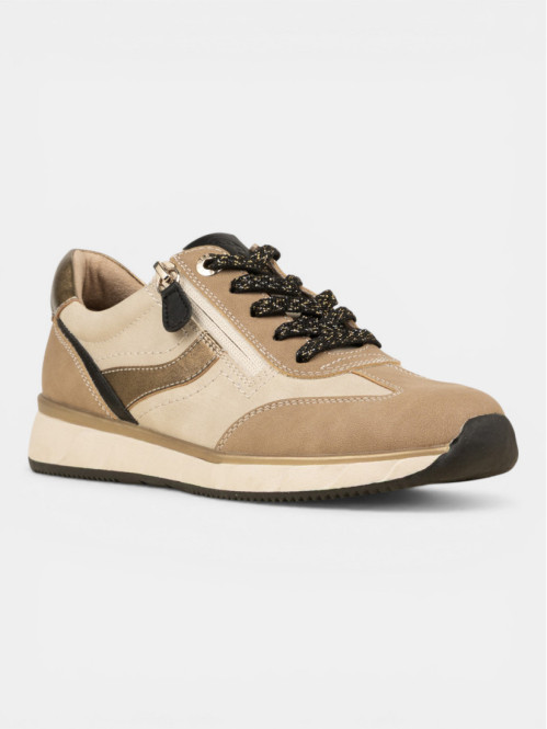 Basket confort taupe femme...