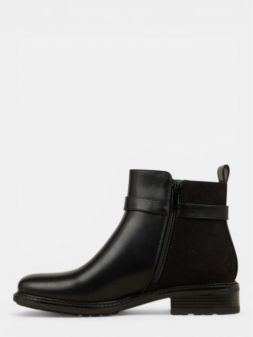 Bottines zippées noires...