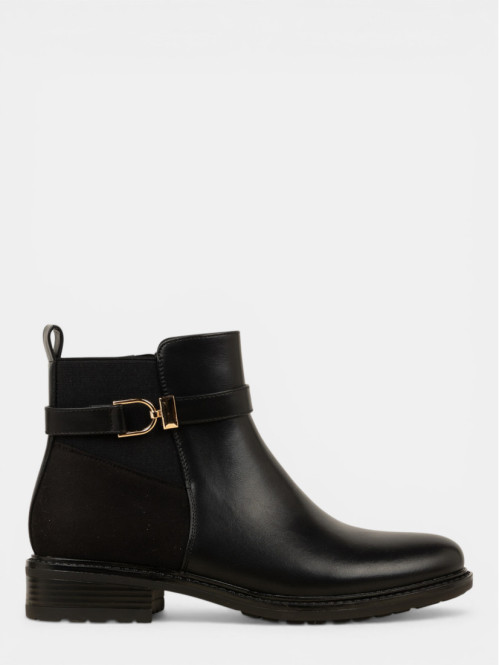 Bottines zippées noires...