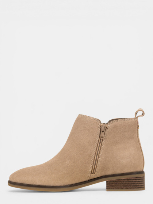 Bottines taupes zippées...