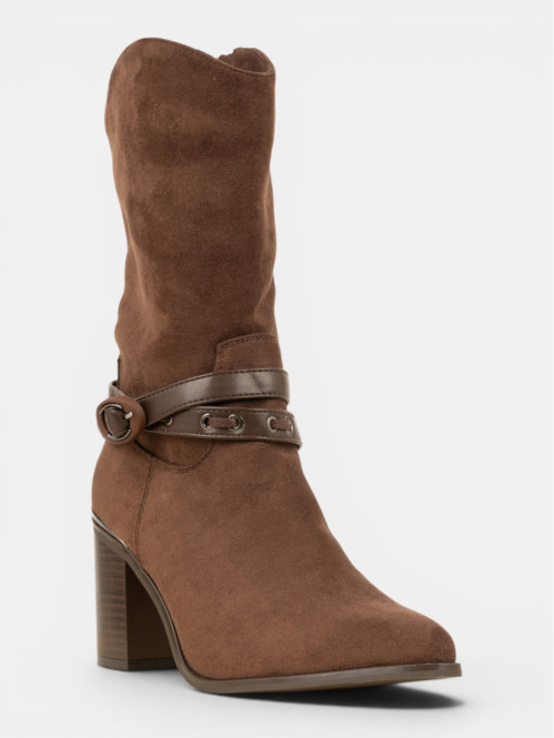 Bottines à talon brides...