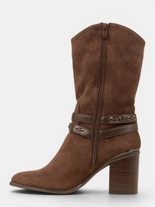 Bottines à talon brides...