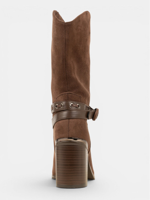 Bottines à talon brides...