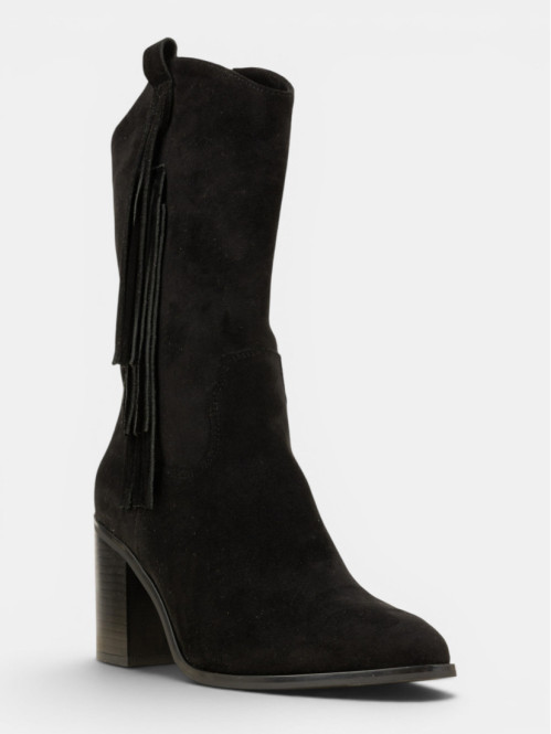 Bottines à talon noires...