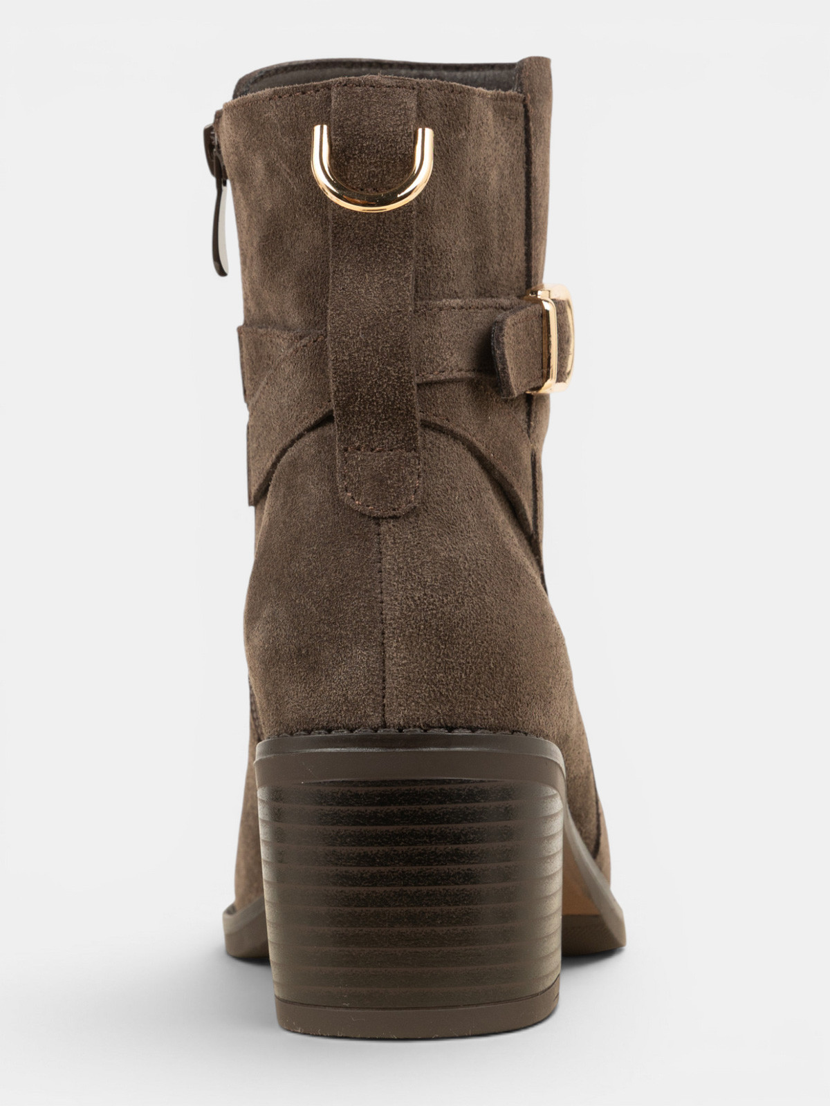 Bottines zippées marrons femme (36-41) Bottines zippées marrons femme (36-41)