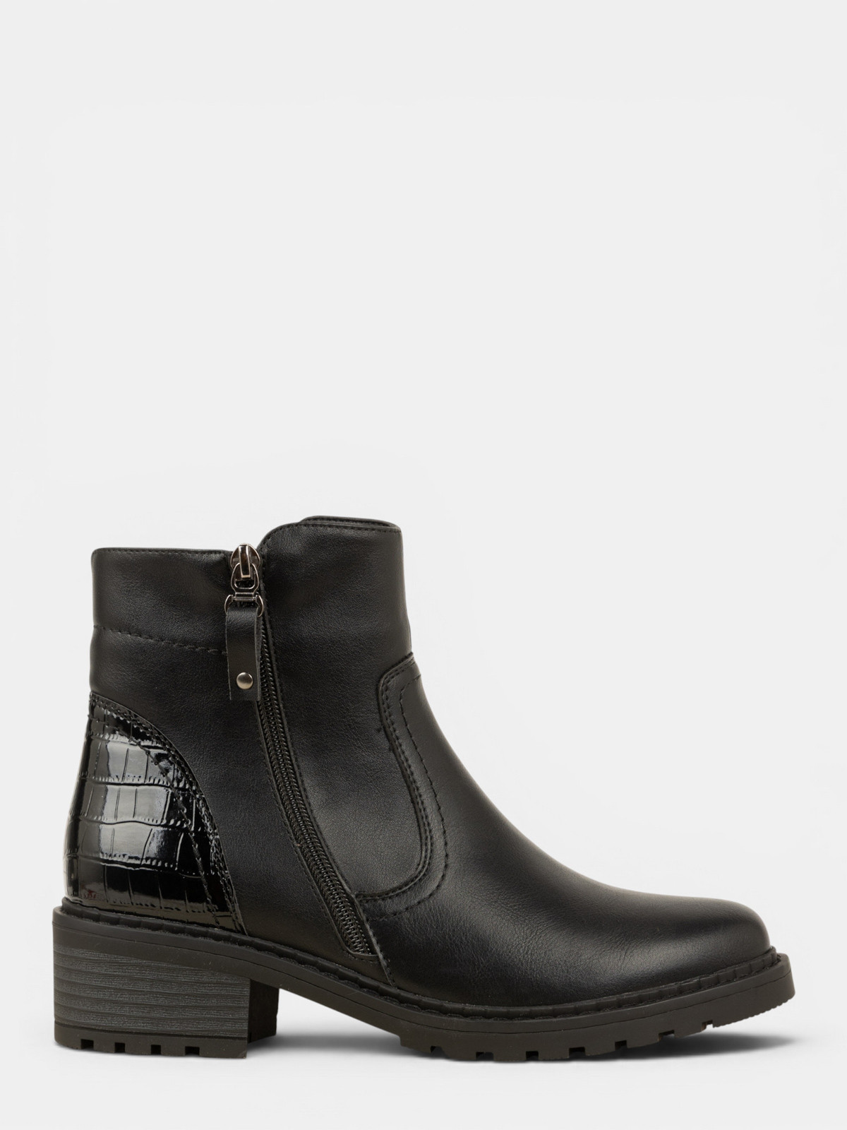 Bottines noires zippées femme (36-41) Bottines noires zippées femme (36-41)