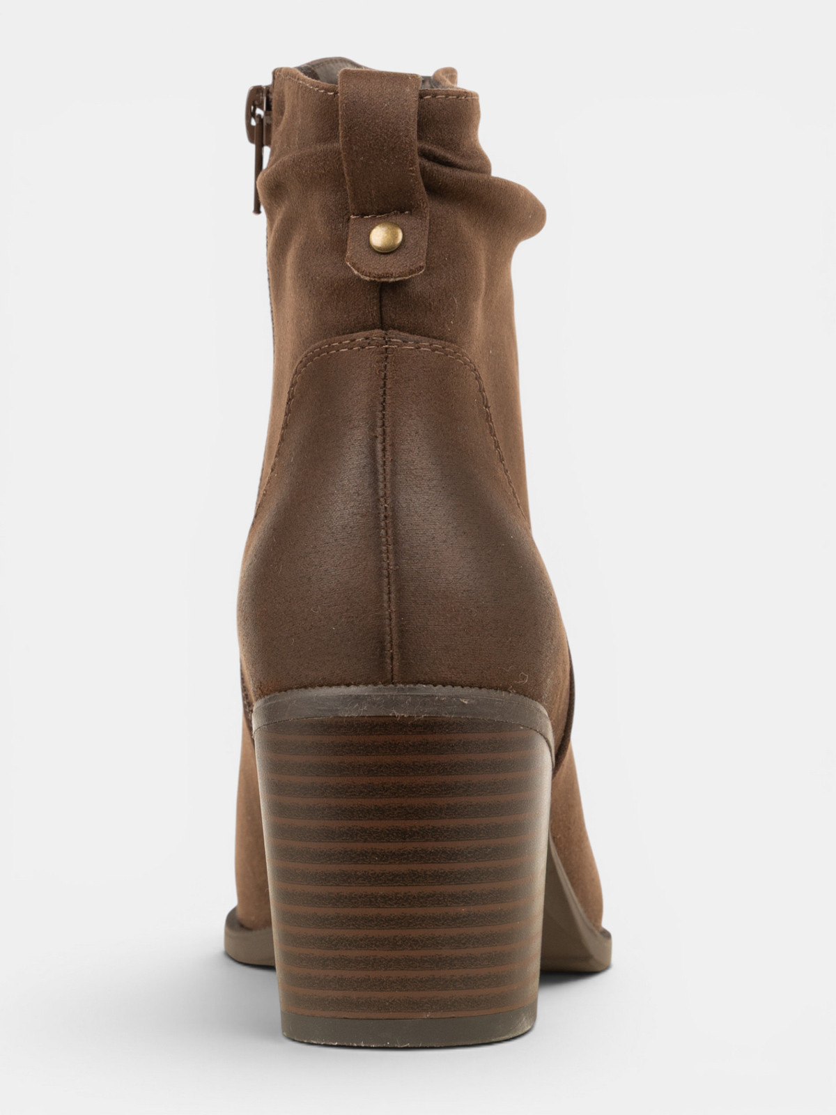 Bottines plissées marrons femme (36-41) Bottines plissées marrons femme (36-41)
