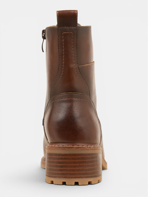 Bottines à lacet tan femme...
