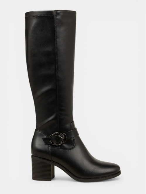 Bottes noires à talon femme...
